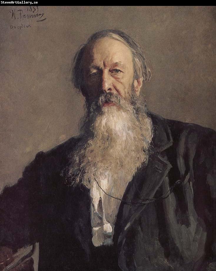 Ilia Efimovich Repin Stasov portrait